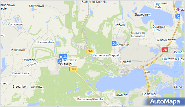 mapa Kamienica-Majątek, Kamienica-Majątek na mapie Targeo