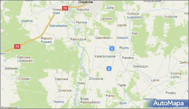 mapa Katarzynopole, Katarzynopole na mapie Targeo