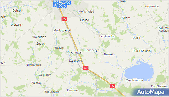mapa Konopczyn, Konopczyn na mapie Targeo