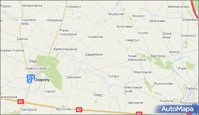 mapa Lekarzewice, Lekarzewice na mapie Targeo