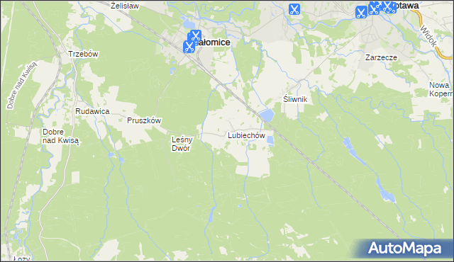 mapa Lubiechów, Lubiechów na mapie Targeo