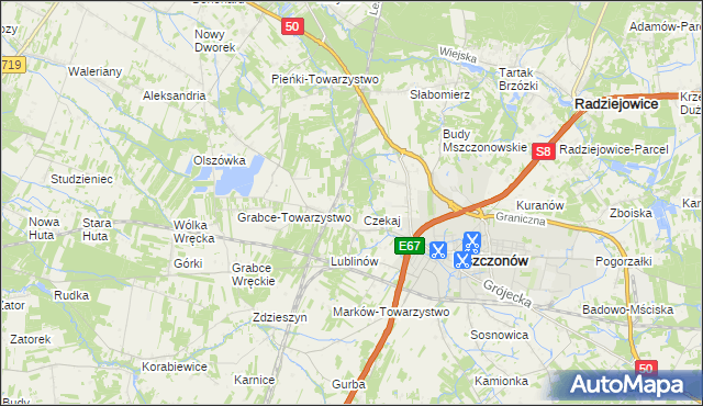 mapa Marków-Świnice, Marków-Świnice na mapie Targeo