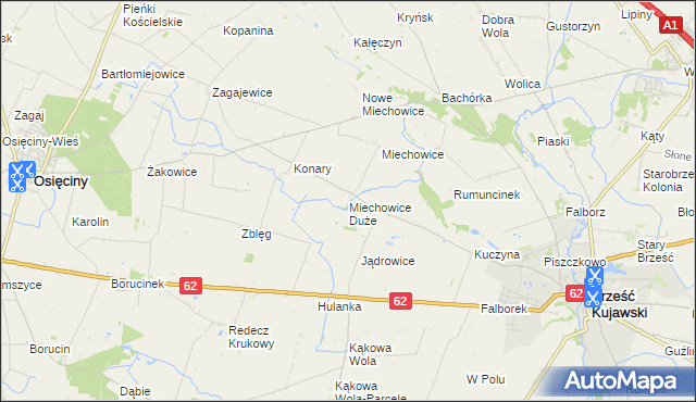 mapa Miechowice Duże, Miechowice Duże na mapie Targeo