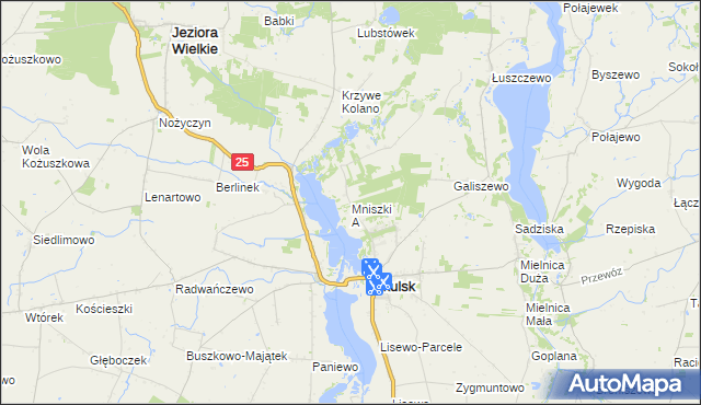 mapa Mniszki A, Mniszki A na mapie Targeo
