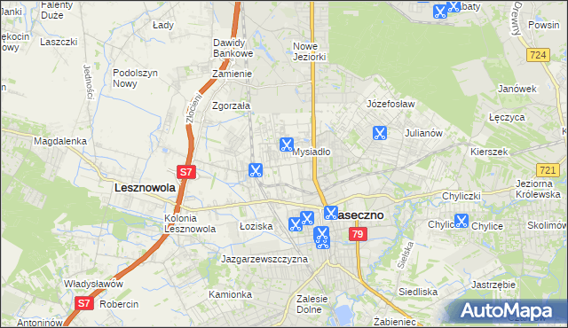 mapa Nowa Iwiczna, Nowa Iwiczna na mapie Targeo