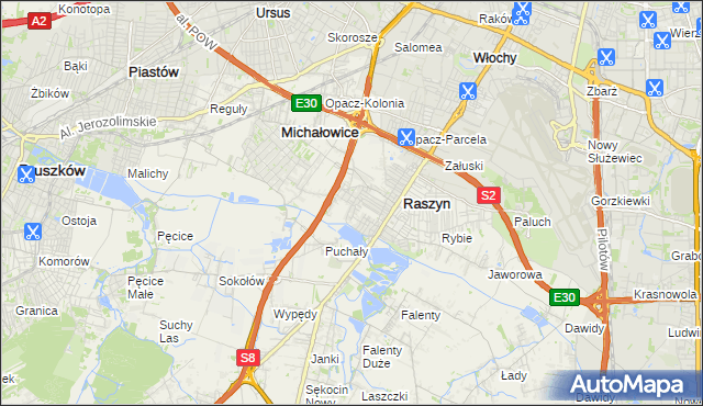mapa Nowe Grocholice, Nowe Grocholice na mapie Targeo