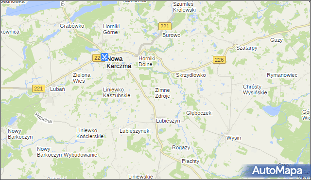 mapa Olszowy Kierz, Olszowy Kierz na mapie Targeo