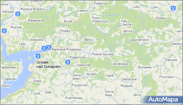 mapa Podole-Górowa, Podole-Górowa na mapie Targeo