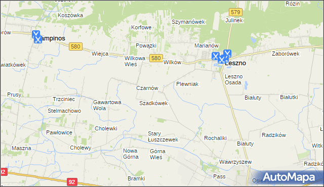 mapa Podrochale, Podrochale na mapie Targeo