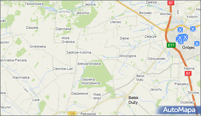 mapa Rosochów, Rosochów na mapie Targeo