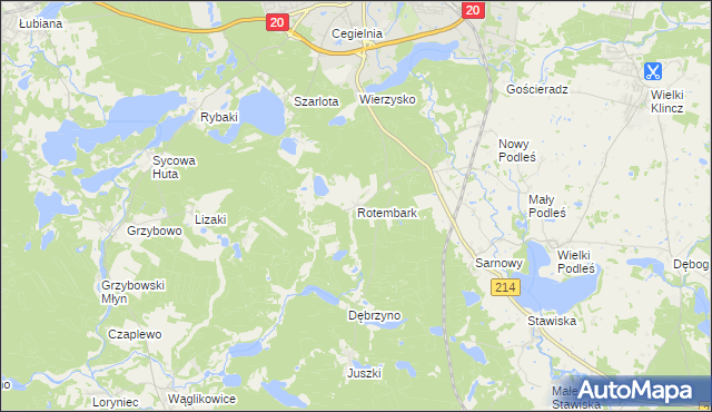 mapa Rotembark, Rotembark na mapie Targeo