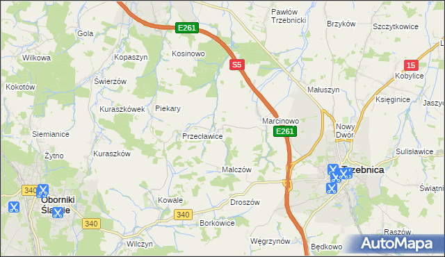 mapa Rzepotowice, Rzepotowice na mapie Targeo