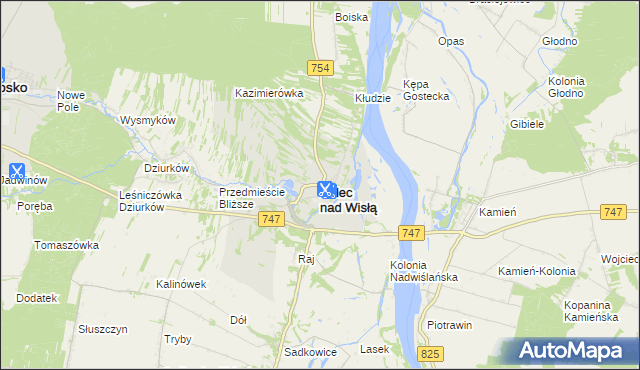 mapa Solec nad Wisłą, Solec nad Wisłą na mapie Targeo
