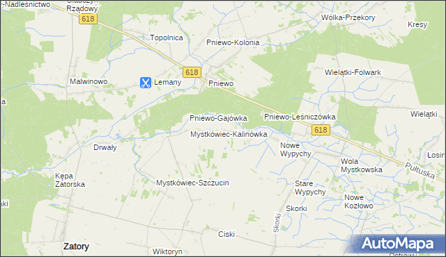 mapa Stary Mystkówiec, Stary Mystkówiec na mapie Targeo