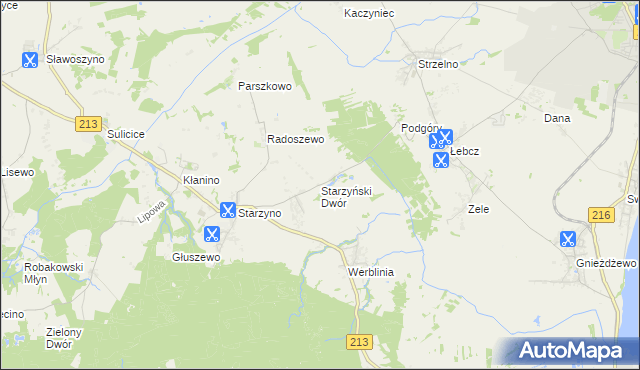 mapa Starzyński Dwór, Starzyński Dwór na mapie Targeo