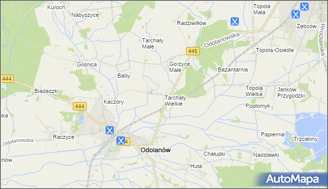 mapa Tarchały Wielkie, Tarchały Wielkie na mapie Targeo