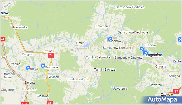 mapa Tumlin-Osowa, Tumlin-Osowa na mapie Targeo