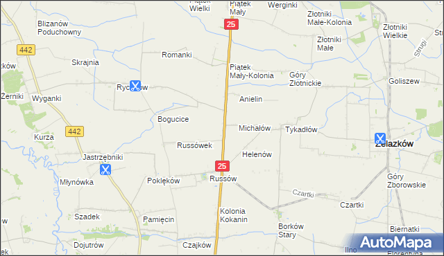 mapa Witoldów gmina Żelazków, Witoldów gmina Żelazków na mapie Targeo