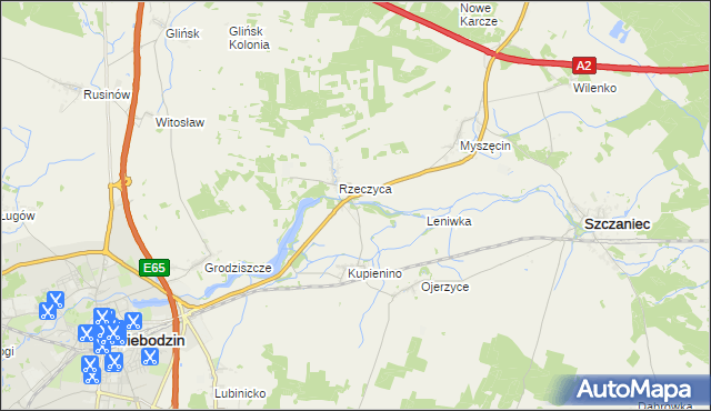 mapa Wityń, Wityń na mapie Targeo