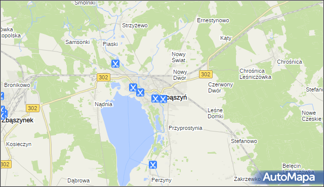 mapa Zbąszyń, Zbąszyń na mapie Targeo