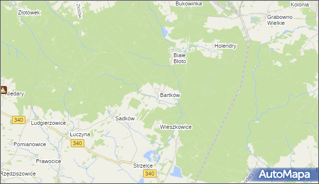 mapa Bartków gmina Dobroszyce, Bartków gmina Dobroszyce na mapie Targeo