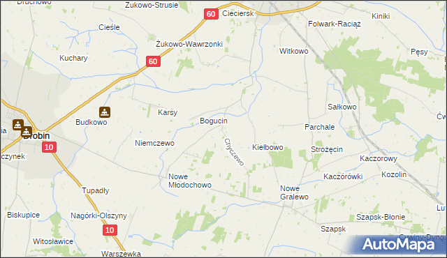 mapa Chyczewo, Chyczewo na mapie Targeo
