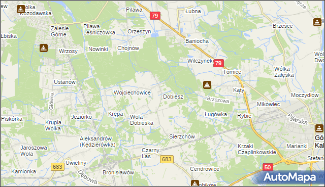 mapa Dobiesz, Dobiesz na mapie Targeo