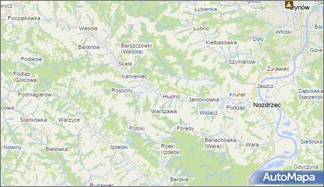 mapa Hłudno, Hłudno na mapie Targeo