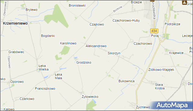 mapa Huby Pijanowskie, Huby Pijanowskie na mapie Targeo