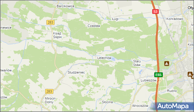 mapa Lelechów, Lelechów na mapie Targeo