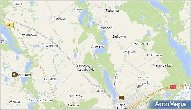 mapa Lisa Młyn, Lisa Młyn na mapie Targeo