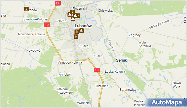 mapa Łucka, Łucka na mapie Targeo