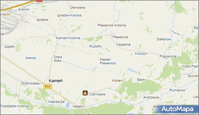 mapa Majdan Pławanicki, Majdan Pławanicki na mapie Targeo