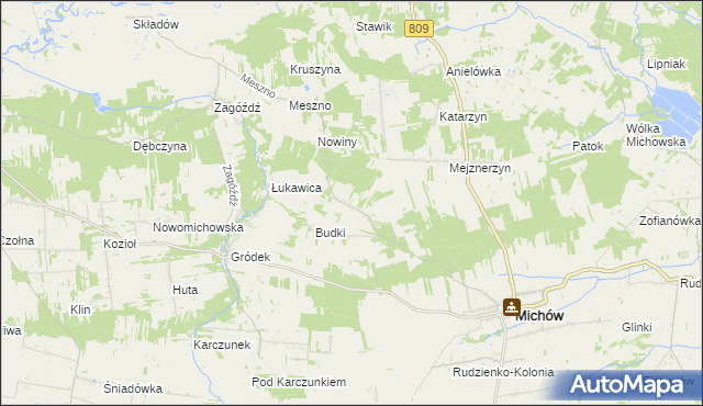 mapa Miastkówek, Miastkówek na mapie Targeo