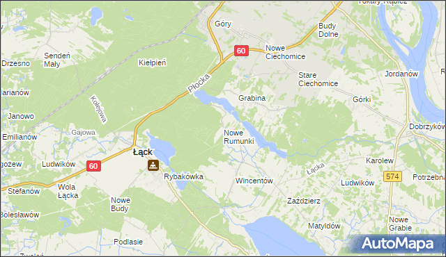 mapa Nowe Rumunki, Nowe Rumunki na mapie Targeo