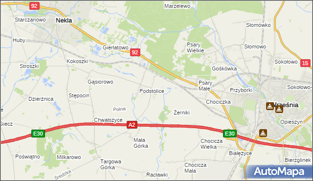 mapa Opatówko, Opatówko na mapie Targeo