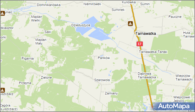 mapa Pańków, Pańków na mapie Targeo