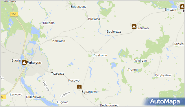 mapa Przekolno, Przekolno na mapie Targeo