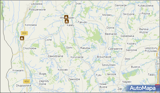 mapa Ratułów, Ratułów na mapie Targeo