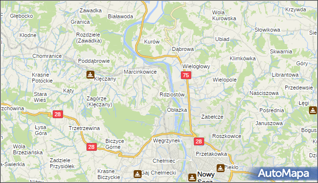 mapa Rdziostów, Rdziostów na mapie Targeo