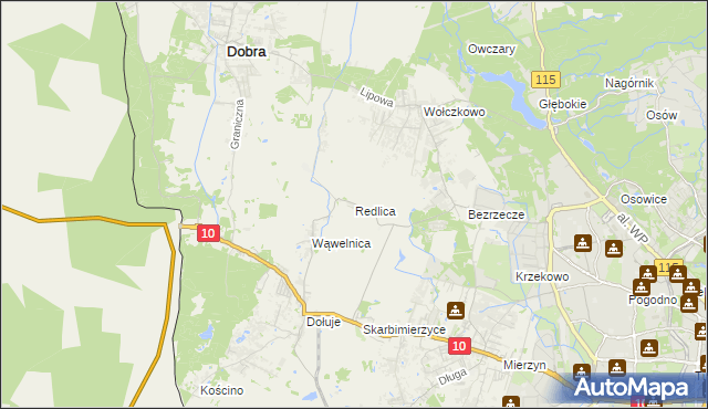 mapa Redlica, Redlica na mapie Targeo