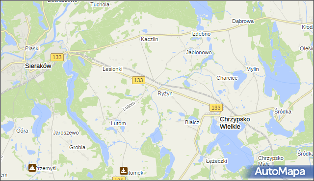mapa Ryżyn, Ryżyn na mapie Targeo