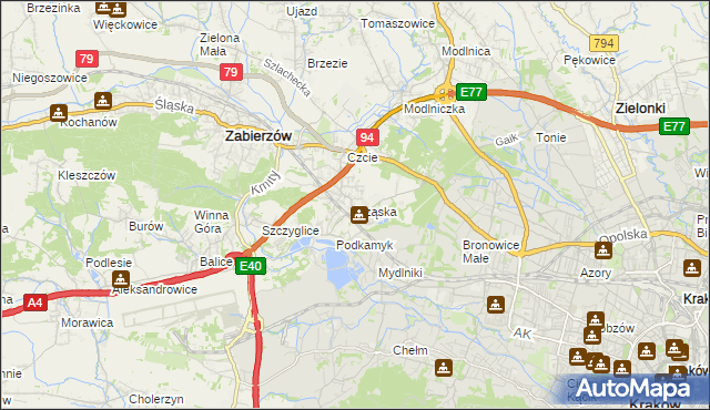 mapa Rząska, Rząska na mapie Targeo