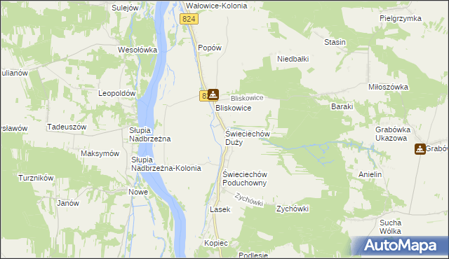 mapa Świeciechów Duży, Świeciechów Duży na mapie Targeo