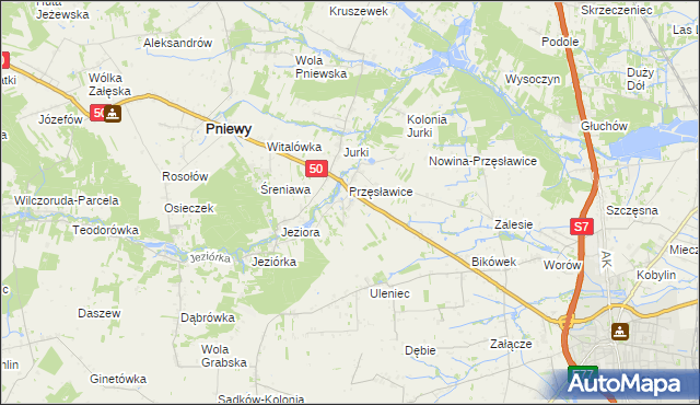 mapa Tomaszówka gmina Pniewy, Tomaszówka gmina Pniewy na mapie Targeo