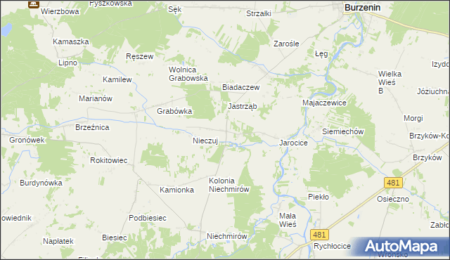 mapa Waszkowskie, Waszkowskie na mapie Targeo