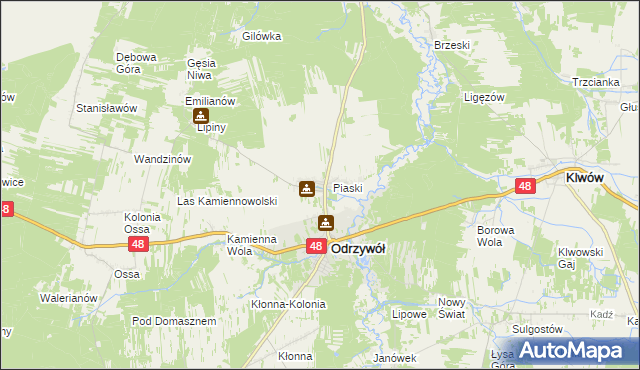 mapa Wysokin, Wysokin na mapie Targeo