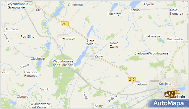 mapa Żalno, Żalno na mapie Targeo