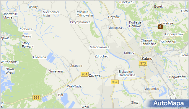 mapa Zdrochec, Zdrochec na mapie Targeo