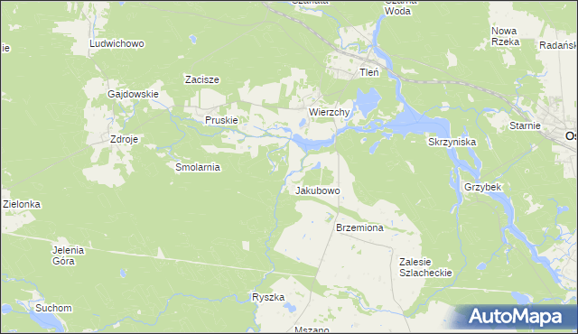 mapa Zgorzały Most, Zgorzały Most na mapie Targeo